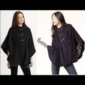 Y2K Juicy Couture Felted Wool Military Capelet Poncho ASO Pretty Little Liars